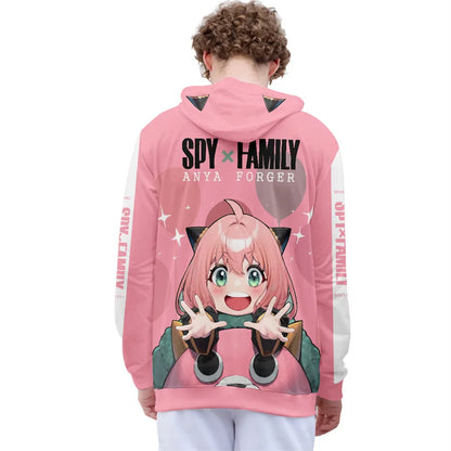Spy X Family: D Teens Boys Tops Girls Cartoon Harajuku Hoodie Streetwear Japan Anime Spy X Family Anya Forger Cosplay Hoodies Sweatshirt