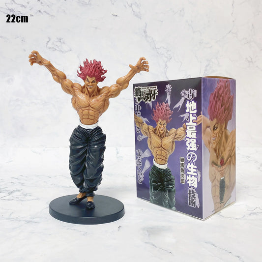 Baki the Grappler: Hanma baki Hanma Yujirō Hanayama Kaoru Jack Hanma Action Figure Model Collection Toys 22CM