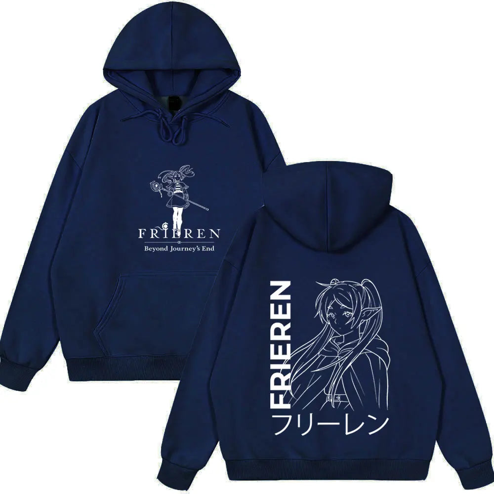 Frieren: Beyond Journey's -- End Hoodies Men's Women Clothing Fashion Harajuku Tops Couple Style Wears Winter Fleeece Clothes