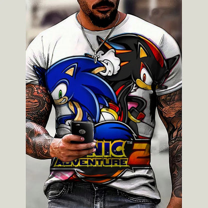 Sonics The Hedgehog-s 3D Print T-Shirt Top Shirts