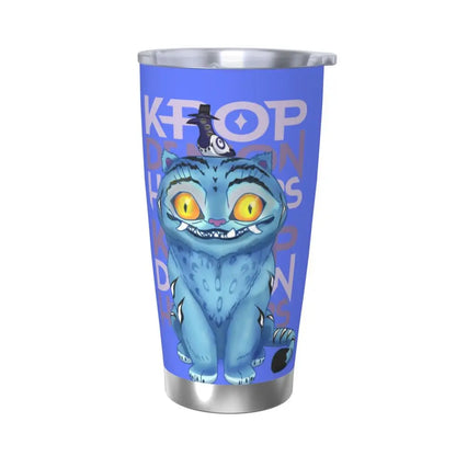KPop Demon Hunters - Derpy  Insulated Tumbler with Lid Vacuum Thermal Mug Outdoor Travel Car Bottle Cup, 20oz