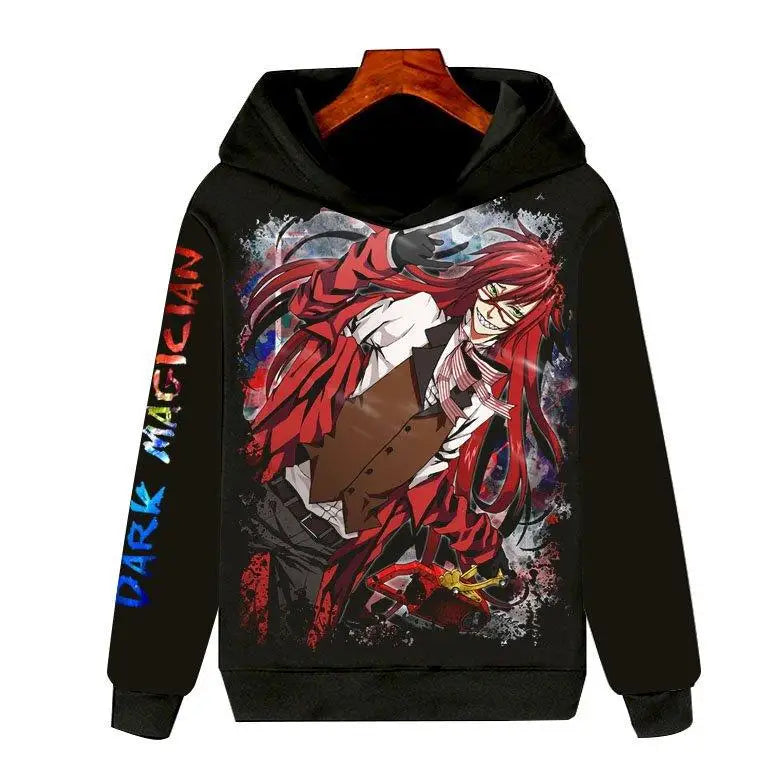 Black Butler: Long Sleeve Hoodie 3D Clothing Unisex Warmth Youth Fashion Sports Cartoon Anime Design Not Deformable