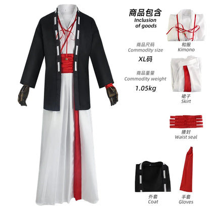 Hell's Paradise: Jigokuraku Cosplay Gabimaru Sagiri Yamada Asaemon Cosplay Wig Costume Uniform Full Set Halloween Carnival Clothes