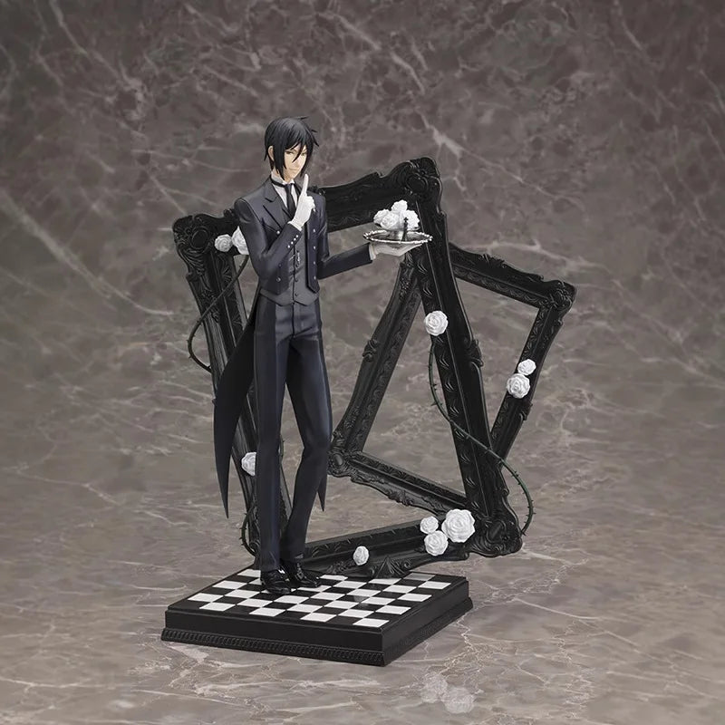 Black Butler: Ciel Phantomhive Sebastian Michaelis Anime Figure Model Statue Boys Collection Desktop Decoration Ornament Toy