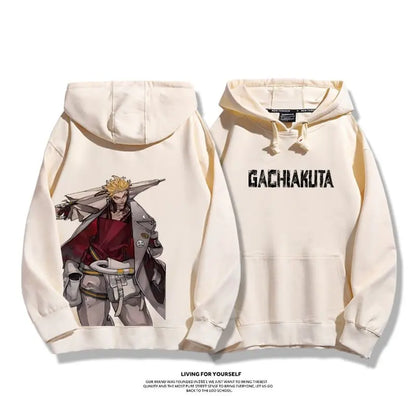 Gachiakuta:  Rudo Enjin Hoodies Men Women Fleece Warm Oversized Hooded Sweatshirt Pullover Casual Loose Street Female Male Clothes