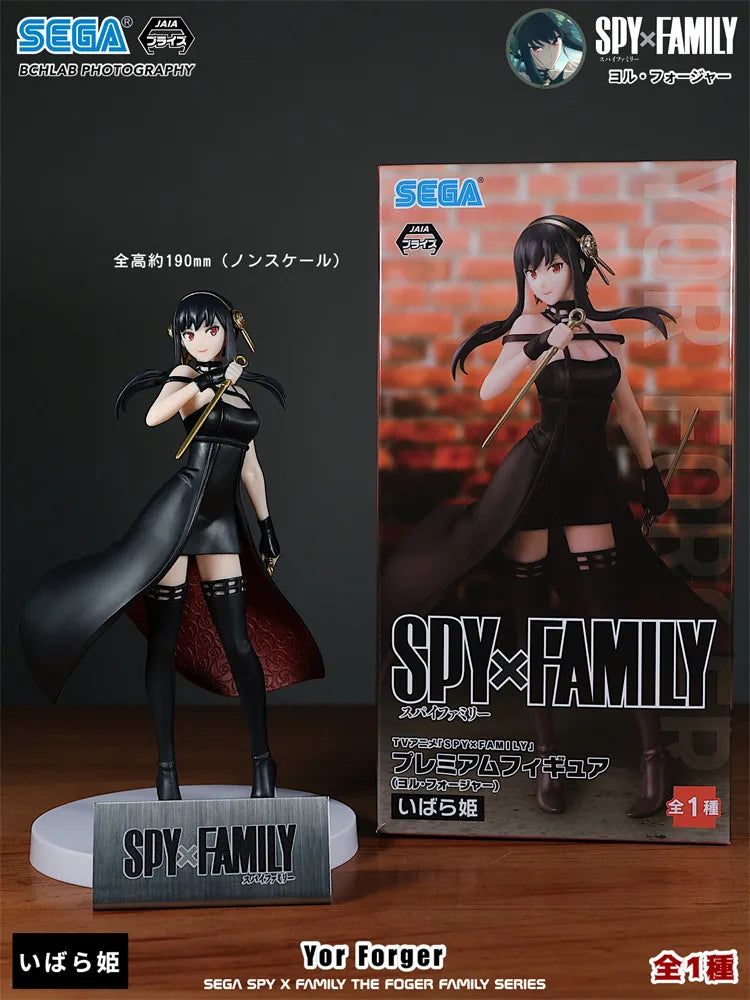 Spy x Family: Official SEGA Toy PM Series CODE White Movie Winter Outfit Statue Model Anya Yor Loid Forger Figure Anime Collectible