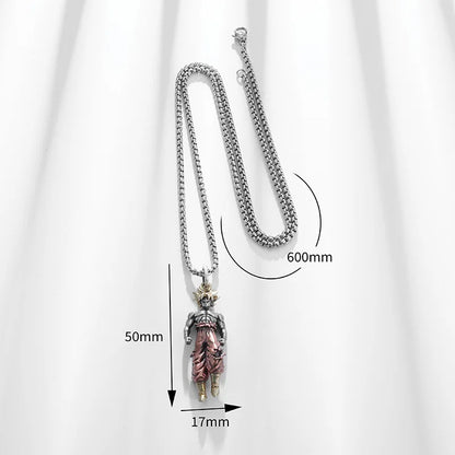 Dragon Ball Z: Super Saiyan Son Goku Alloy Electroplate Necklace Personality Pendant Hip Hop Sweater Chain Comic