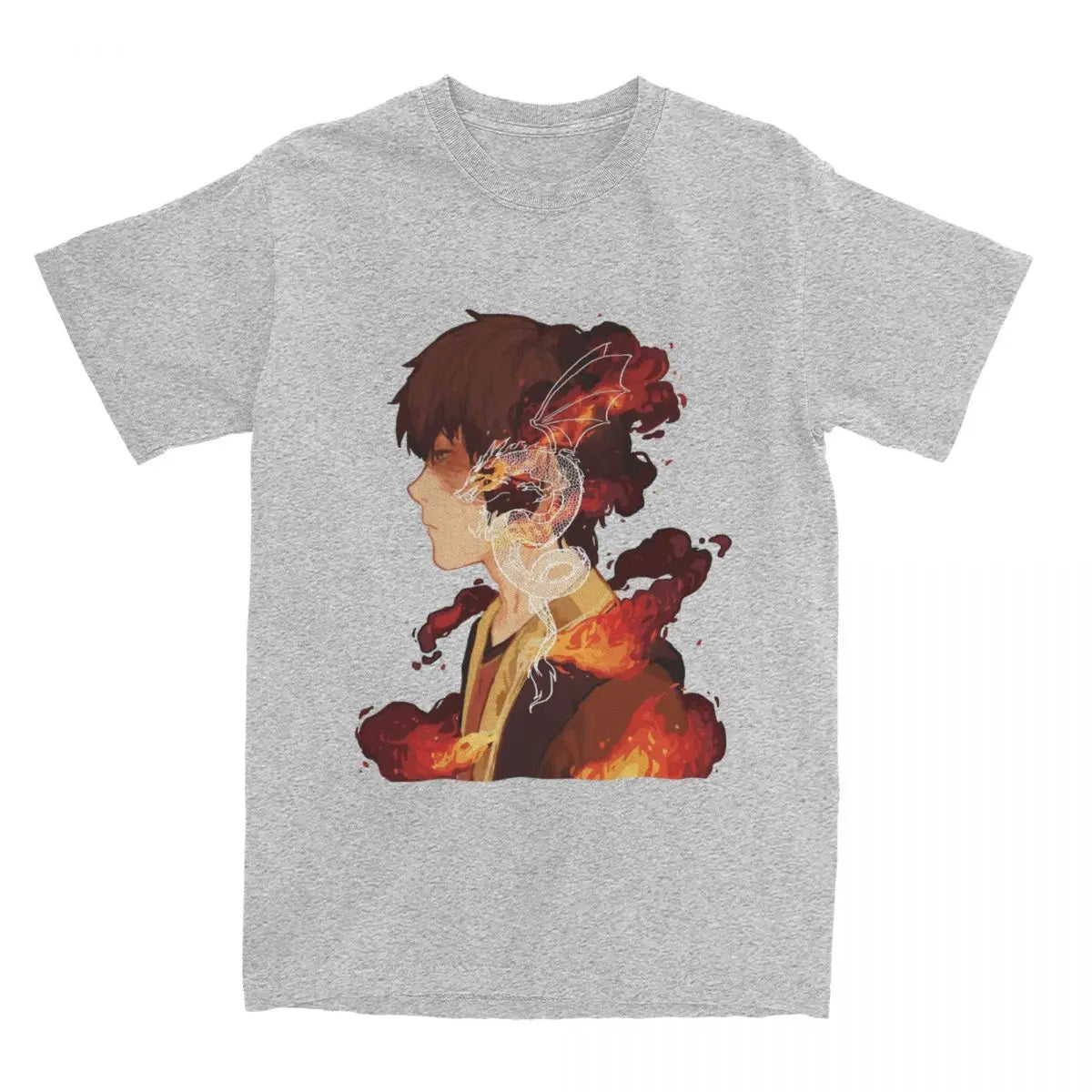 Avatar The Last Airbender: Zuko T-Shirt Men 100%Cotton Short Sleeve Round Neck Summer Tops
