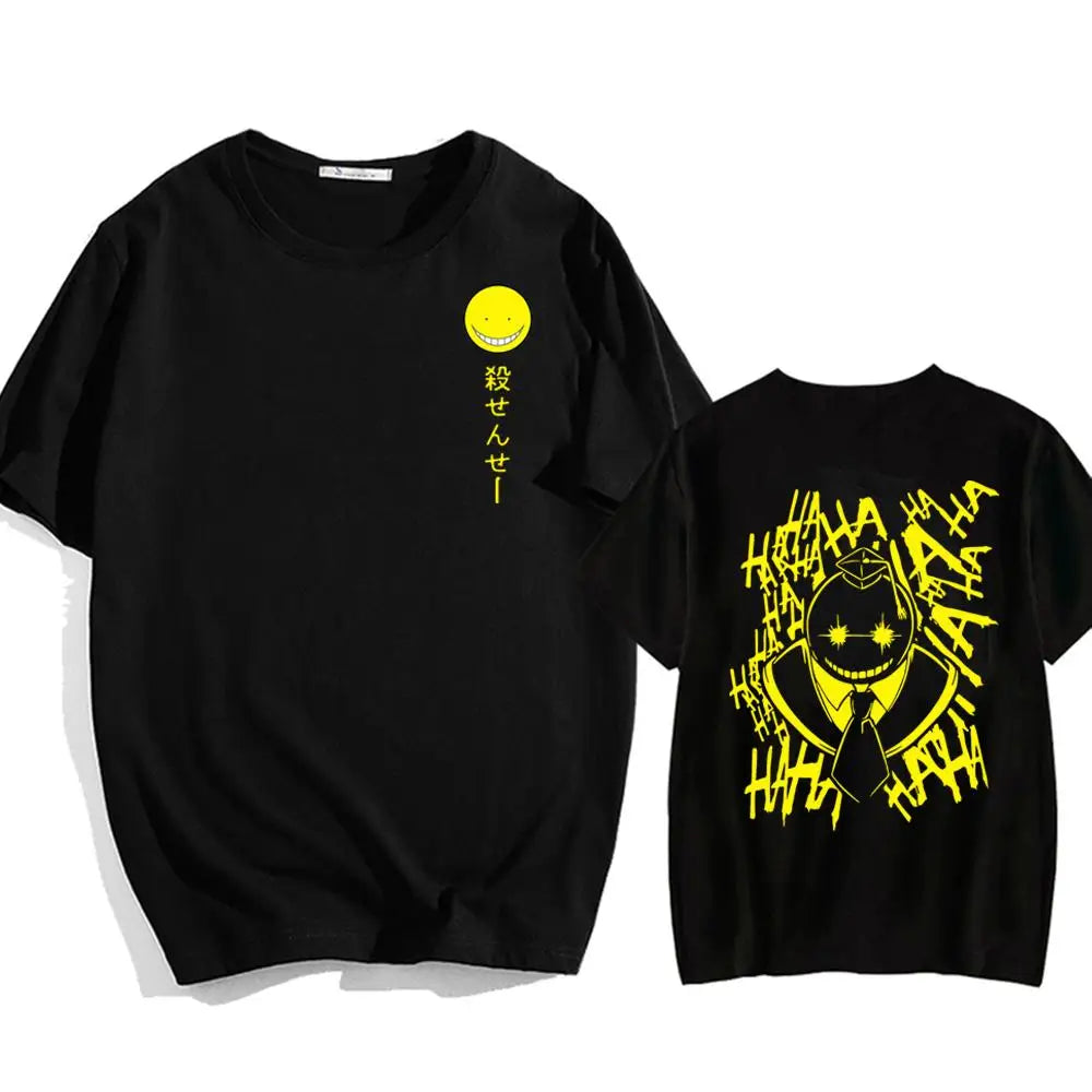 Assassination Classroom: Shirt Short Sleeve Cosplay Korosensei Print Fashion Summer Men T-Shirt Hip Hop Top