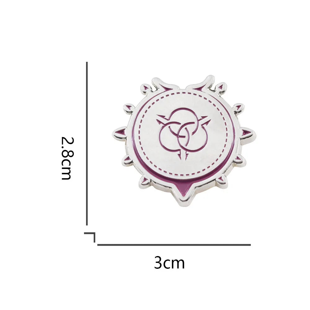 The Rising of The Shield Hero: Raphtaria Tattoo Pattern Badge Classic Anime Character Derivative Peripheral Brooch Decoration