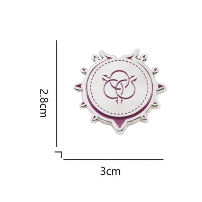 The Rising of The Shield Hero: Raphtaria Tattoo Pattern Badge Classic Anime Character Derivative Peripheral Brooch Decoration