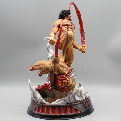 Attack On Titan: Figure The Armored Figures 29cm Titan Eren Jager Action Figurine Model Pvc GK Statue Ornament Toys Gifts