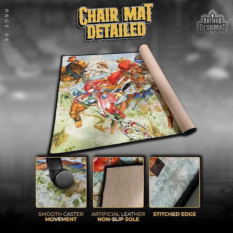 Samurai Champloo: Mugen Mouse Pad - Anime Sword Style Desk Mat, Retro Samurai Gaming Mousepad, Otaku Gift Decor