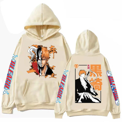 Bleach: Kurosaki Hoodie Harajuku Hip Hop Pullover Tops Fans Gift