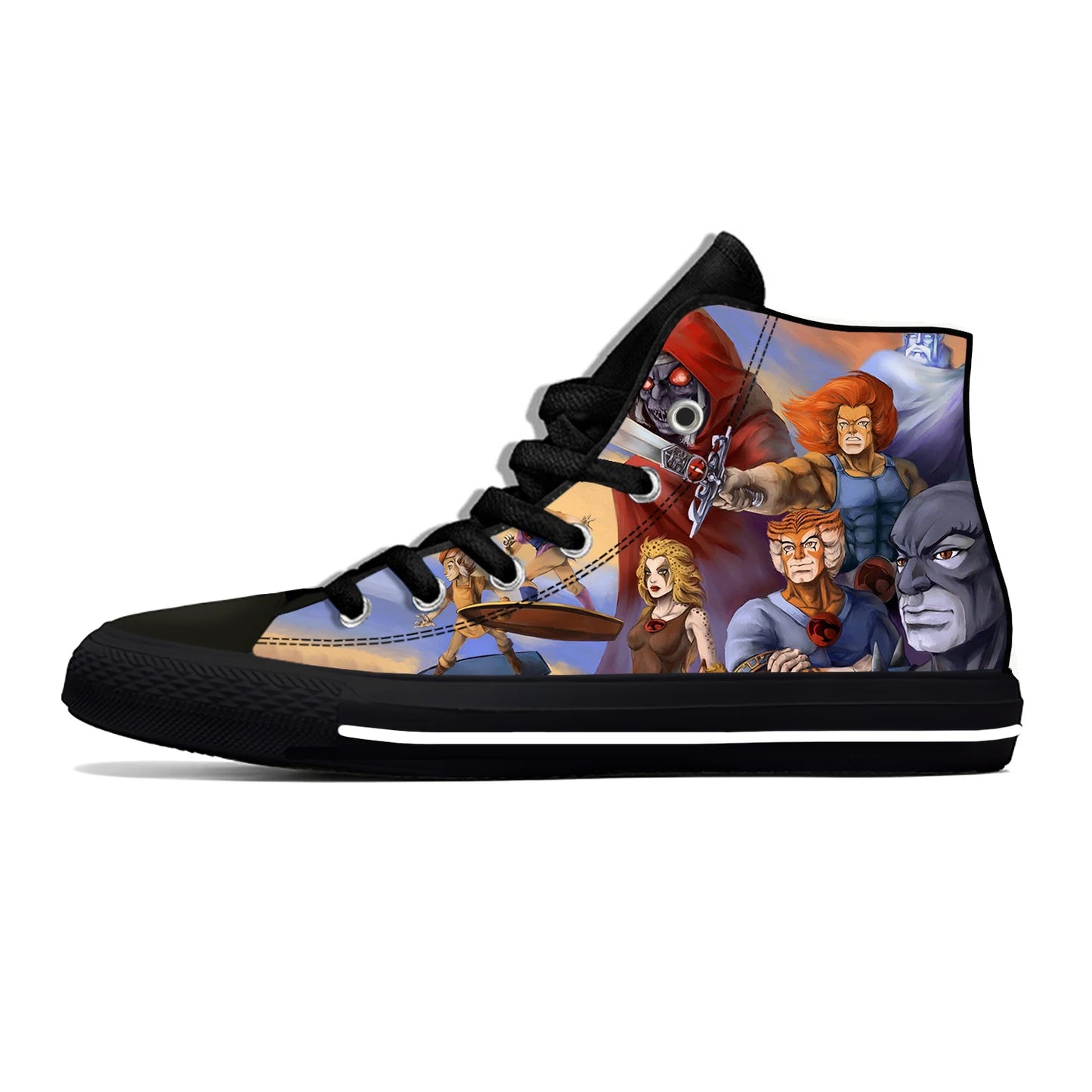 Thundercats: Anime Cartoon Manga Fashion Board Shoes High Top Lightweight Casual Shoes  Breathable Men Women Summer Sneakers