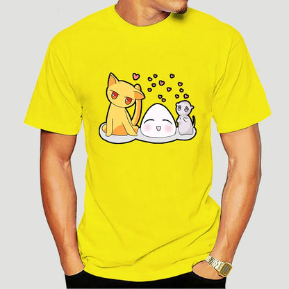 Fruits Basket: T-Shirt For Men Anime Sohma Yuki Kyo Tohru Furuba Manga Cat Cotton Tee Shirt Short Sleeve T Shirt Classic  5329AF