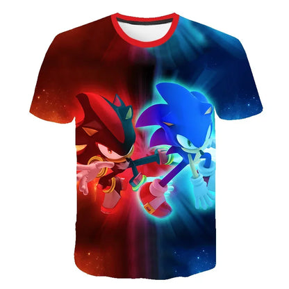 Sonic The Hedgehog: Boys Sonic T-Shirt Kids TShirts Baby Boys Casual Short Sleeves Print T-shirt For Boy Summer Children Tee Shirts Tops