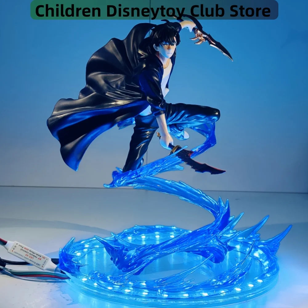 Solo Leveling: Sung Jin Woo Lamp Led Bulb Action Figures Model Figurine Figure & Base & Lamp DIY Decoration Toys