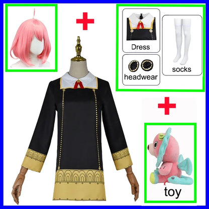 Spy X Family : ADULT DY20Anime Cosplay Costume Yor Forger Sexy Dress Loid Forger Light Green Suit Anya Kawaii Outfit Carnival Party Wig