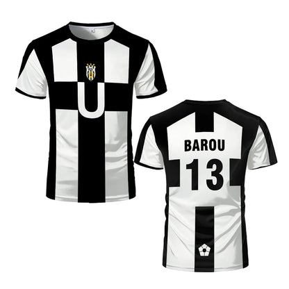 Blue Lock: Ubers Jerseys Summer Soccer T Shirts Cosplay Uniforms Barou Aiku T Shirt Unisex Street Wear Tops AIKU