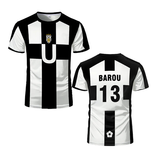 Blue Lock: Ubers Jerseys Summer Soccer T Shirts Cosplay Uniforms Barou Aiku T Shirt Unisex Street Wear Tops AIKU