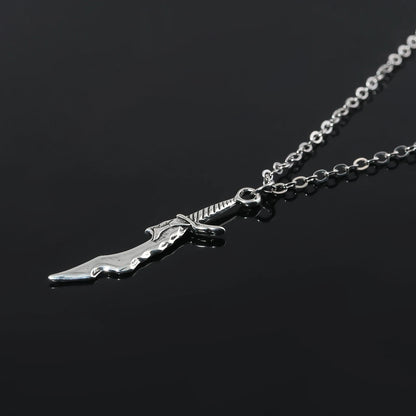Solo Leveling: Necklace Short Blade Pendant Necklace Sung Jin-woo Yoo Jin-ho Necklace Jewelry Cosplay Props Gifts