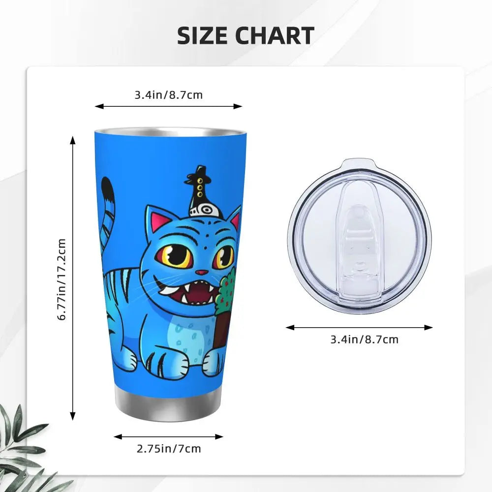 KPop Demon Hunters - Derpy  Insulated Tumbler with Lid Vacuum Thermal Mug Outdoor Travel Car Bottle Cup, 20oz