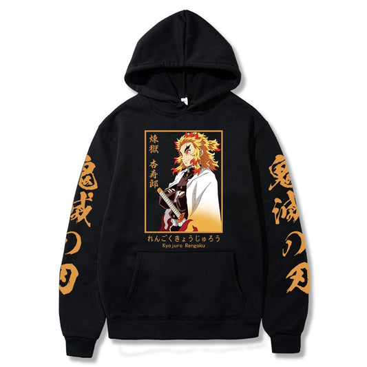 Demon Slayer: Hoodie Kamado Tanjirou Plus Size Harajuku Female Long Sleeve Streetwear Clothing