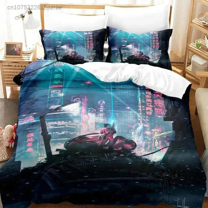 Akira: Bedding Set Double Twin King Duvet Cover Comforter Pillowcase Boys Girls Adults Bedroom