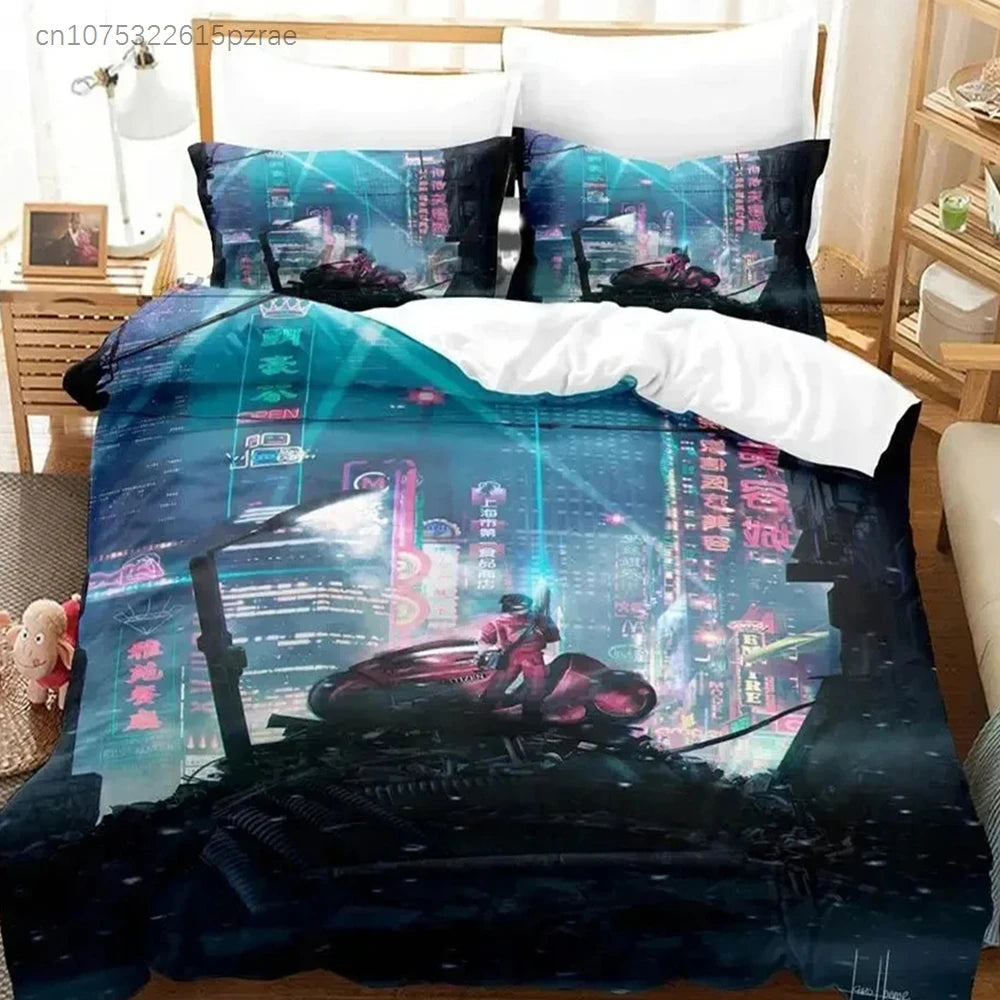 Akira: Bedding Set Double Twin King Duvet Cover Comforter Pillowcase Boys Girls Adults Bedroom