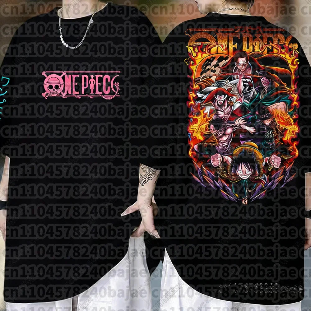 One Piece: Monkey D Luffy Anime T Shirt Men Women Summer Cotton Short Sleeve Tee Cartoon Print Streetwear Casual Graphic Top 2026
