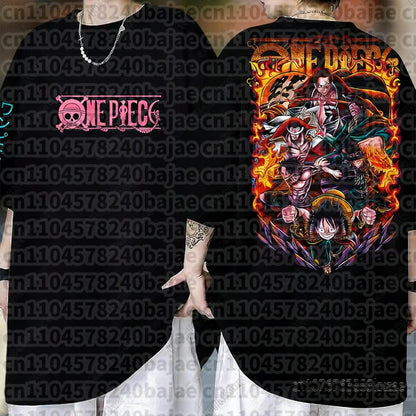 One Piece: Monkey D Luffy Anime T Shirt Men Women Summer Cotton Short Sleeve Tee Cartoon Print Streetwear Casual Graphic Top 2026