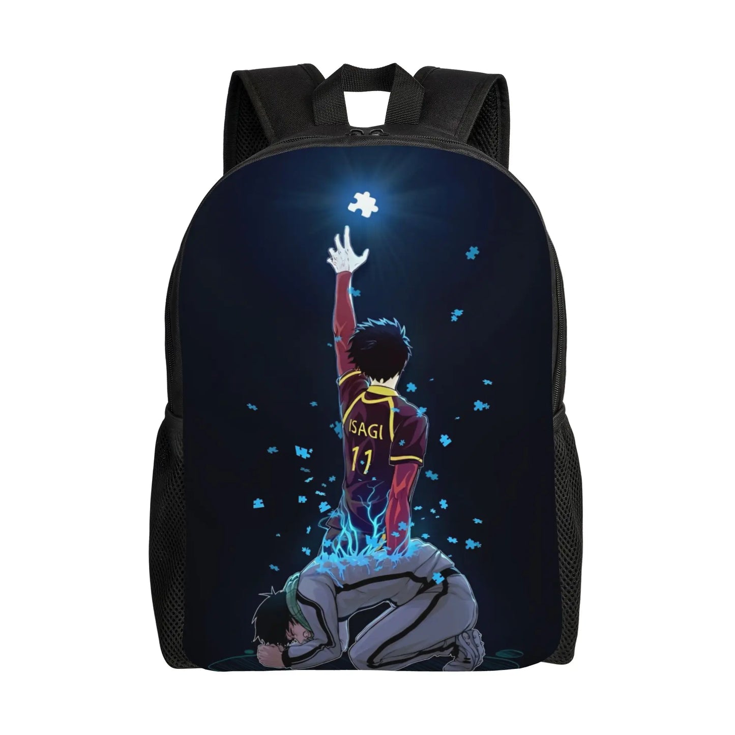 Blue Lock: Backpack for Men Women Teenage High School Hiking Travel Daypack Soccer Anime Laptop Computer Canvas Bags Durable