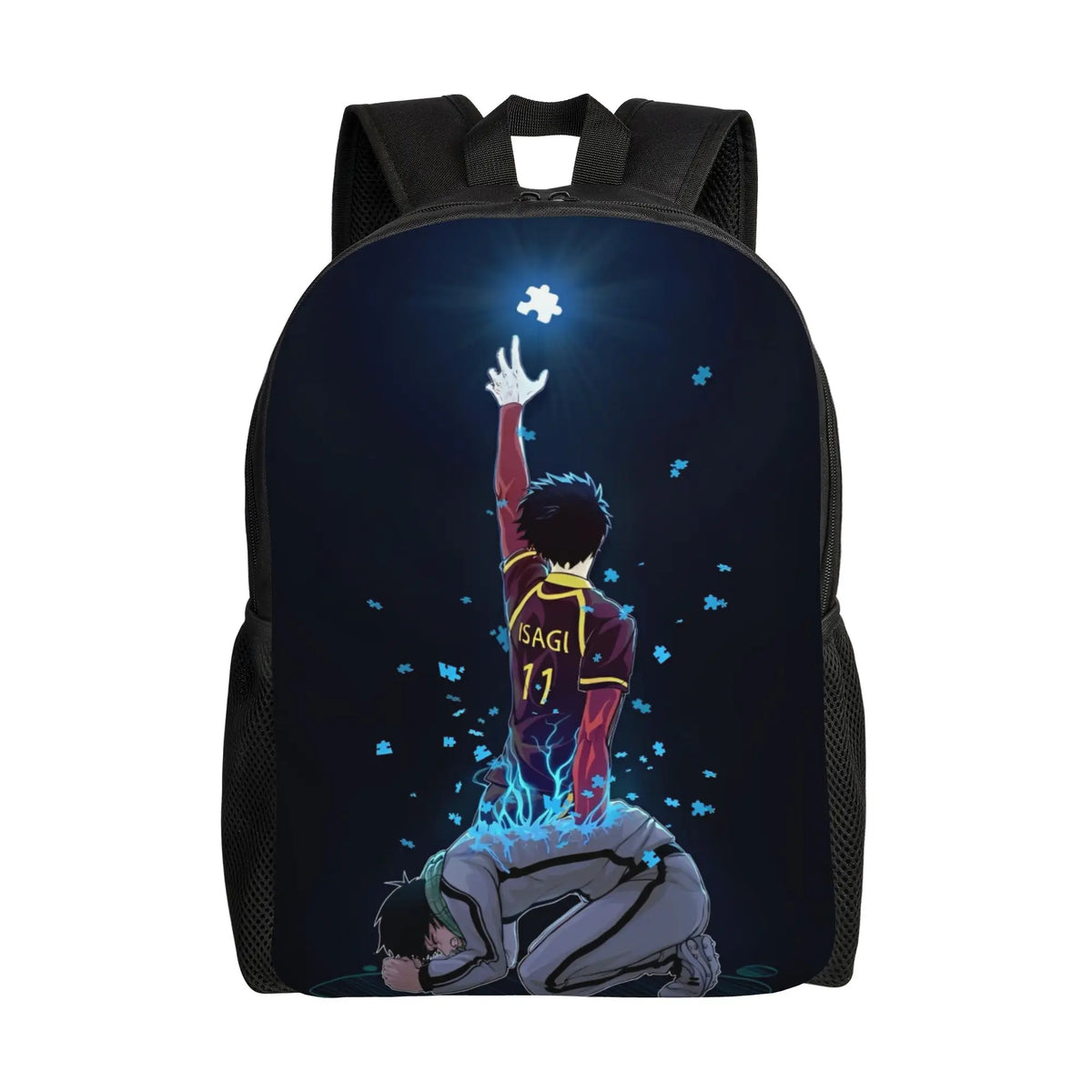 Blue Lock: Backpack for Men Women Teenage High School Hiking Travel Daypack Soccer Anime Laptop Computer Canvas Bags Durable