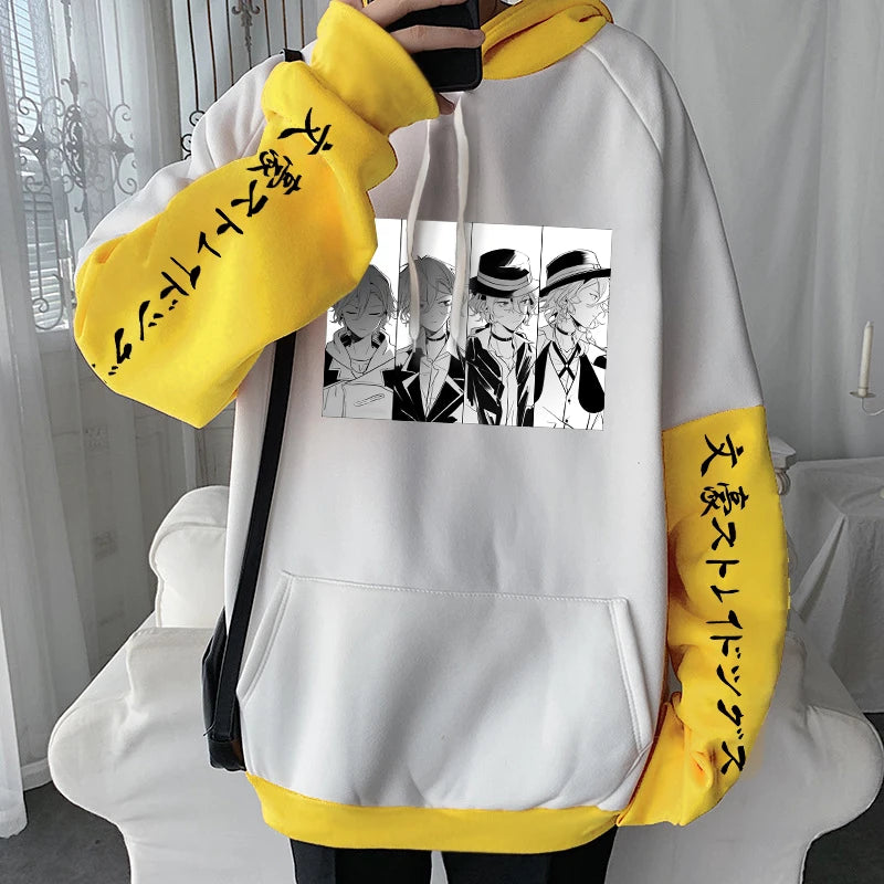Bungo Stray Dogs:  Nakahara Chuuya Hoodies Women 90s Vintage Cartoon Shirt Spring Autumn Fleece Oversized Sweatshirts