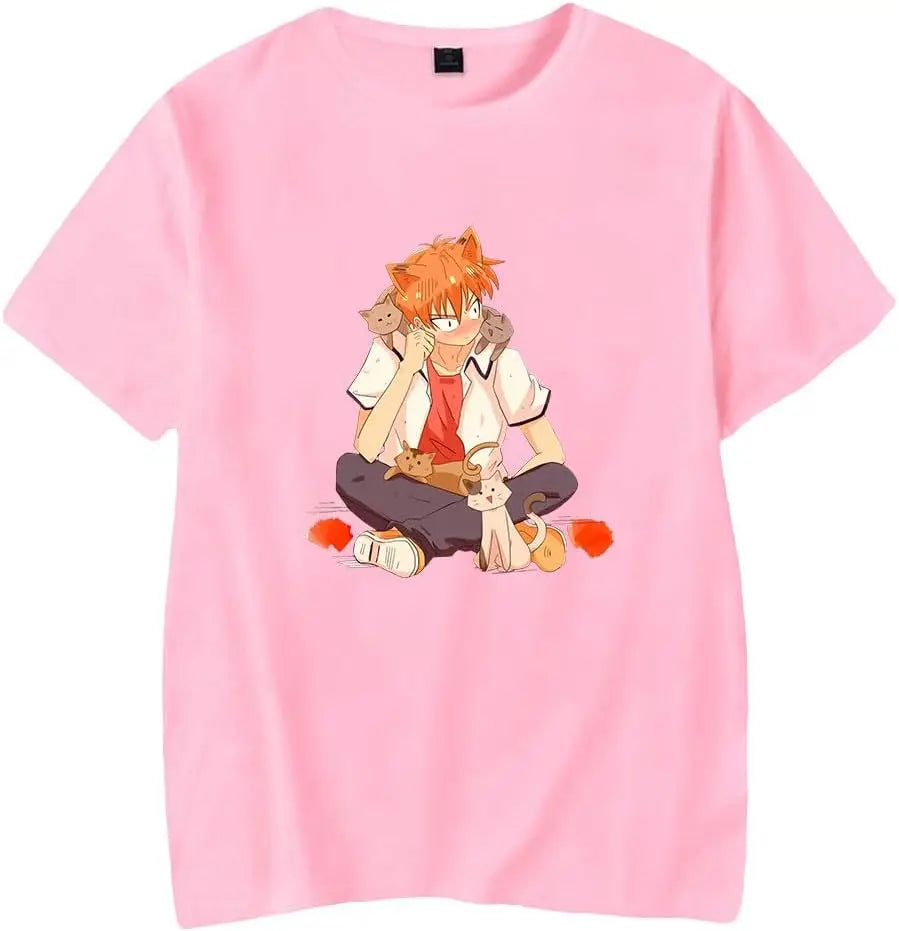 Fruits Basket: Oversized T-shirt Suitable for all seasons personality Clothes Streetwear Trendy Cotton Couples