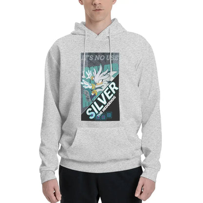 Sonic The Hedgehog: Silver The Hedgehog  Hoodies Men Women Casual Pullover Sweatshirts Harajuku Long Sleeve Clothing Autumn Winter