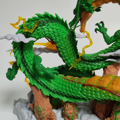 Dragon Ball: 24cm  Anime Figure Shenron Figure Goku And Shenron Figurine Model Pvc Statue Doll Collection Room Toy Gifts