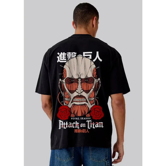 Attack on Titan: Cotton Anime Clothing Short-sleeved Casual Street Y2K Summer Women Tees Over Sized Breathable