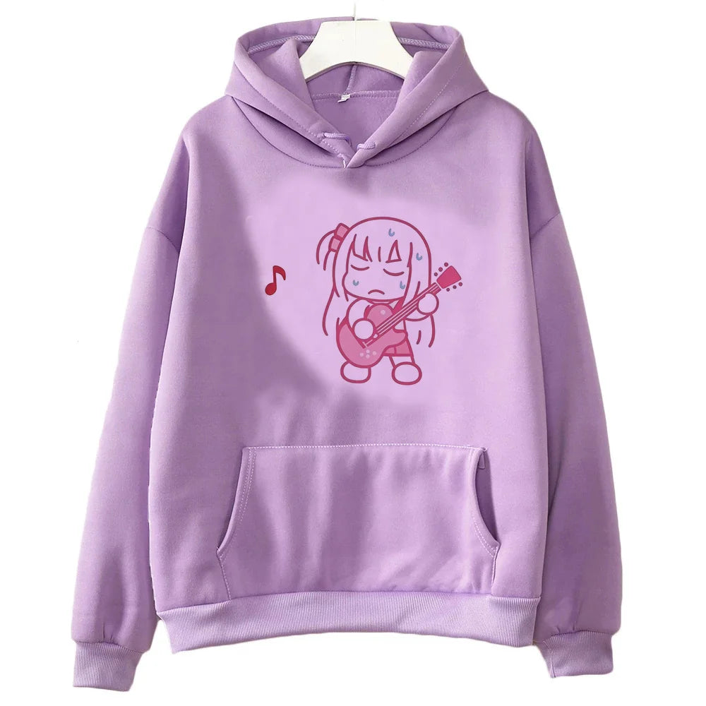 Bocchi the Rock:hoodies fashion tops cartoon 2026 cute harajuku Female Sport Coat