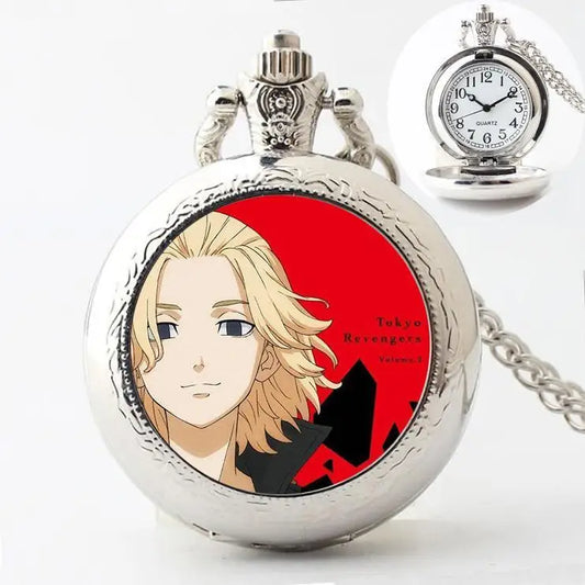Tokyo Revengers: Manjiro Sano Ryuguji Ken Movie Peripherals Cartoon Pocket Watch Personality Vintage Hanging Chain Holiday Gifts