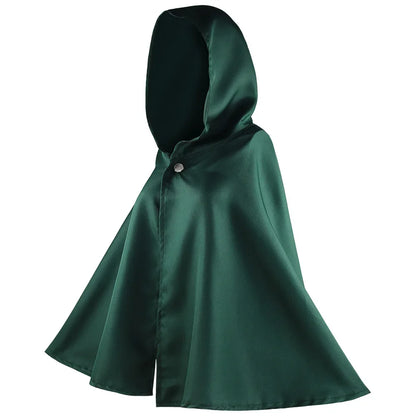 Attack on Titan Cosplay Costumes Giant Cloak with Hat Shingeki No Kyojin Scouting Legion Green Cape Clothes