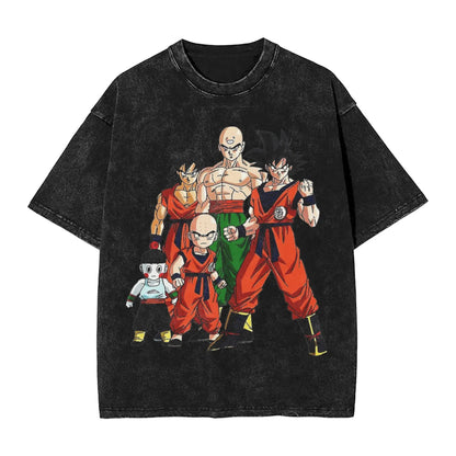 Dragon Ball: 2026 Master Roshi  Printed T-shirt Men's and Women's Washed T-shirt High Quality Vintage Cotton T-shirt Harajuku Tops