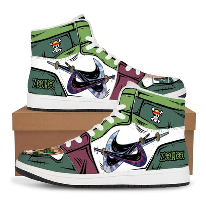 One Piece: Luffy Zoro Sneakers Casual Shoes Basketball Shoes Printing Comfortable Oversize Flat Shoes Birthday Gift