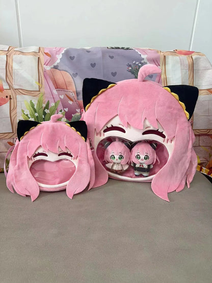 Spy x Family: Character Kawaii Girls Anya Forger Big Face Transparent Backpack Messenger Bag Gifts