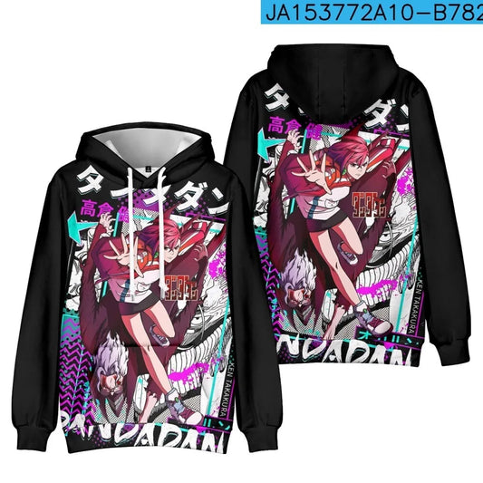 Dandadan: Okarun hooded drawstring pocket sweatshirt men/women harajuku Pullovers Vintage 90s Fashion