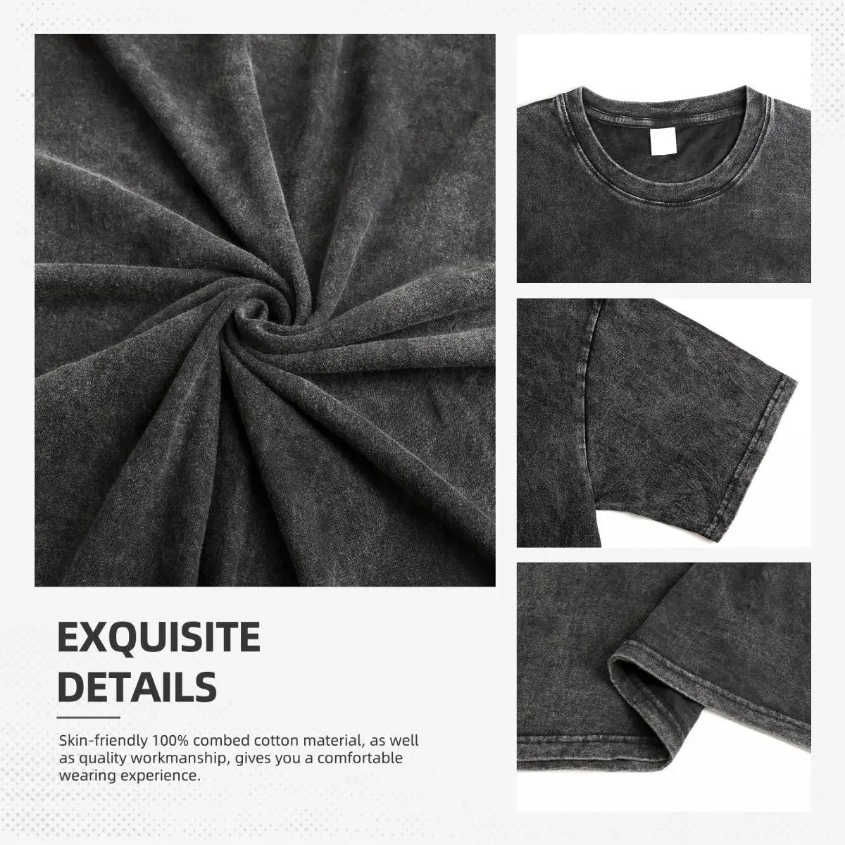 Dandadan: Manga Funny Graphic Print T-shirts Streetwear Hip Hop Harajuku Fashion Tees Retro Washed Cotton Washed Tops