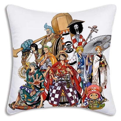 One Piece: Pillow Covers Sofa Decorative Home Double-sided Printing Short Plush Cute Cushion Cover