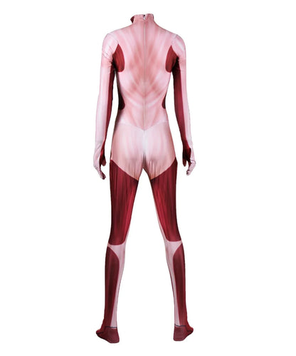 Attack on Titan: Female Annie Leonhart Cosplay Bodysuit 3D Imprimer Skin Zentai Costume Halloween Party JumpSuit
