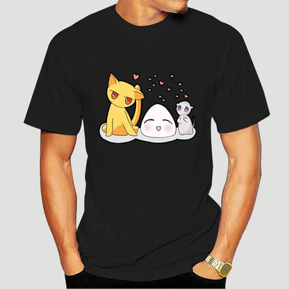 Fruits Basket: T-Shirt For Men Anime Sohma Yuki Kyo Tohru Furuba Manga Cat Cotton Tee Shirt Short Sleeve T Shirt Classic  5329AF